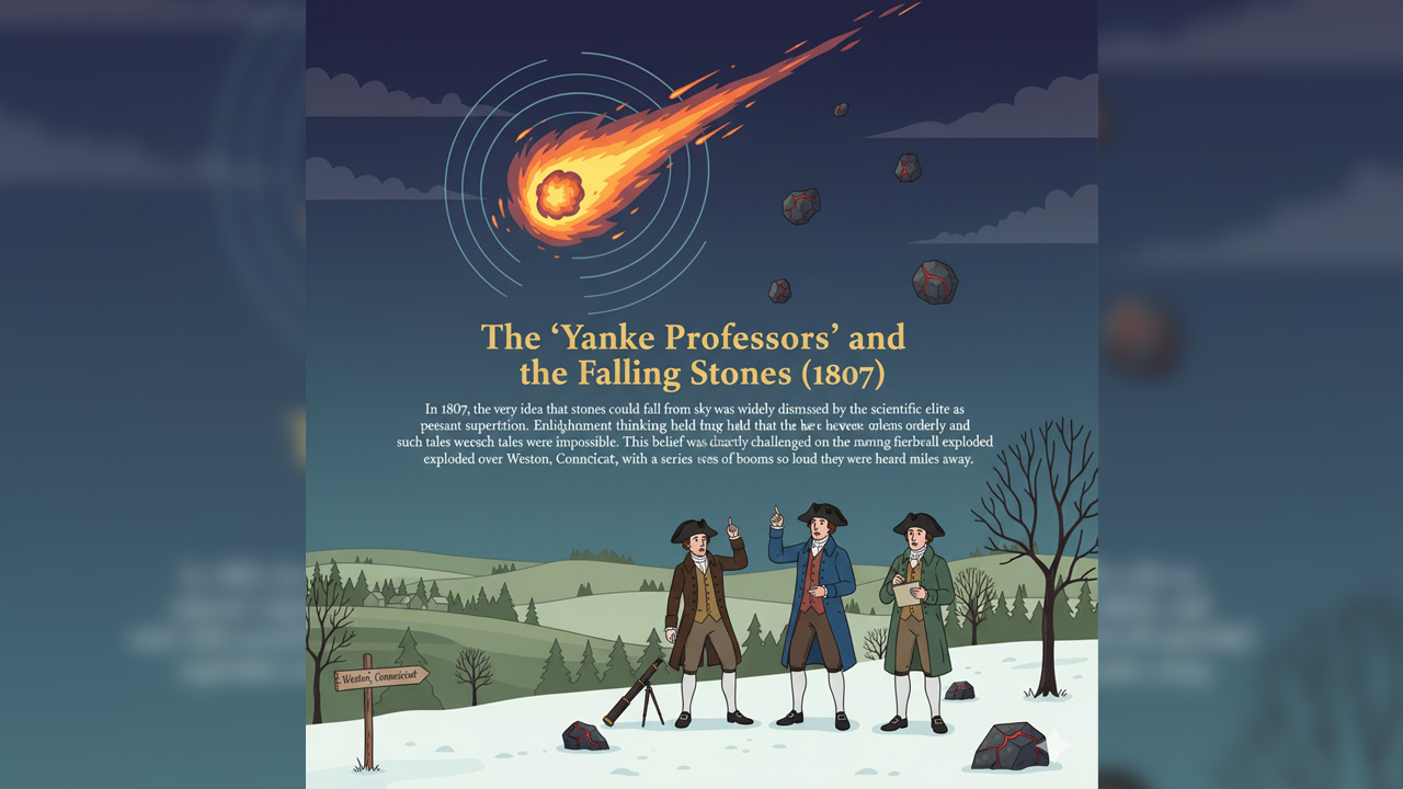 The Yale professors and the Falling Stones - The 1807 Weston Meteorite