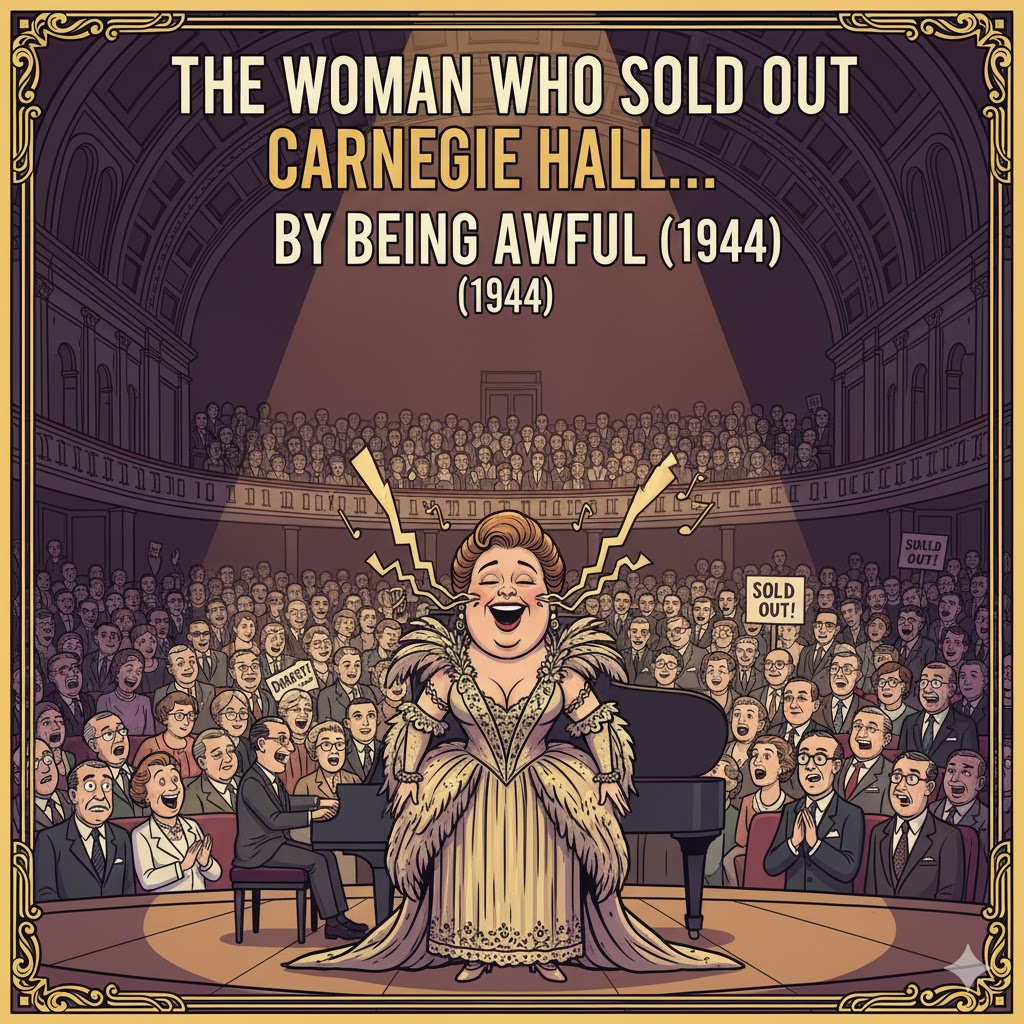 bizzare musical moments-The Woman Who Sold Out Carnegie Hall